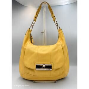 Coach Kristin Leather Hobo Bag | Style No. 16808 | Yellow Shoulder Purse